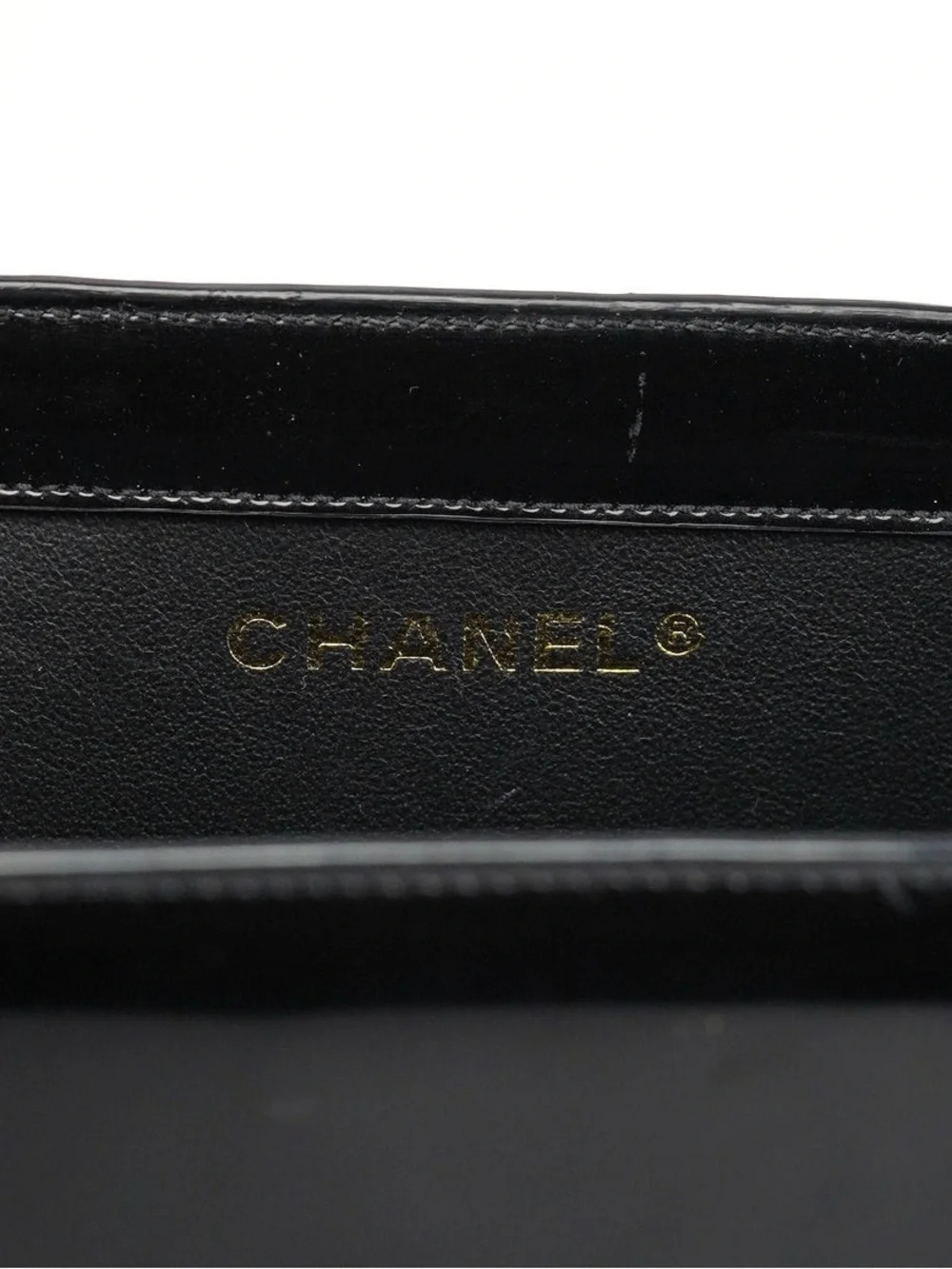 Chanel Patent Logo Tote